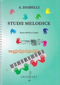Studii melodice pentru pian la 4 maini