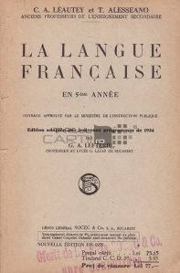La langue francaise en 5eme annee