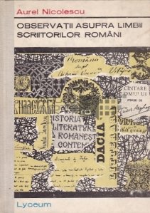 Observatii asupra scriitorilor romani