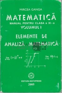 Matematica, manual pentru clasa a XI-a