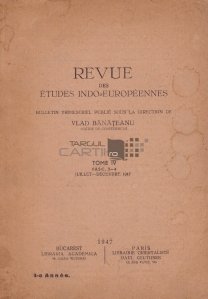 Revues des etudes indo-europeennes / Jurnale ale studiilor indo-europene