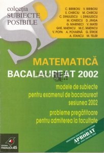 Matemcatica - Bacalaureat 2002