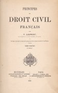 Principes de droit civil francais