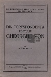 Dincorespondenta poetului Gheorghe Sion