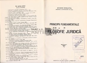 Principii fundamentale de filosofie juridica