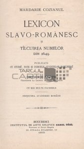 Lexicon slavo-romanesc si talcuirea numelor din 1649