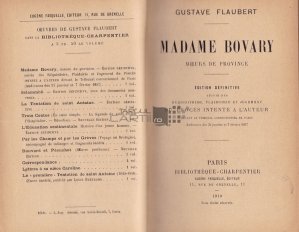 Madame Bovary / Doamna Bovary moravuri de provincie