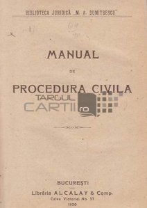 Manual de procedura civila