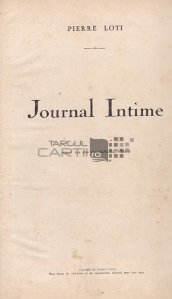 Journal intime / Jurnal intim