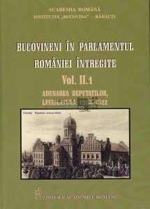 Bucovineni in parlamentul Romaniei intregite
