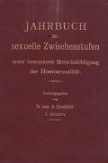Jahrbuch fur sexuelle Zwischenstufen