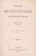 Nouveau dictionnaire roumain-francais