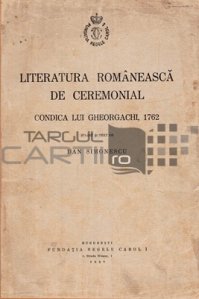 Literatura romaneasca de ceremonial