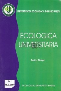 Analele Universitatii Ecologice din Bucuresti