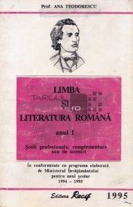 Limba si literatura romana, anul I