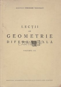 Lectii de geometrie diferentiala