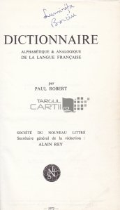 Dictionnaire alphabetique & analogique de la langue Francaise