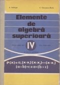Elemente de algebra superioara