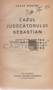 Cazul judecatorului Sebastian