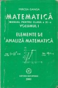 Matematica Elemente de analiza matematica