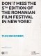 The new Romanian Cinema / Noul cinema romanesc