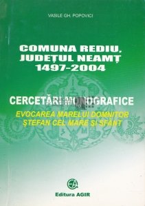 Comuna Rediu, Judetul Neamt 1497-2004