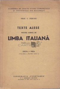 Texte alese pentru cursul de Limba Italiana