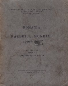 Romania in Razboiul Mondial 1916-1919