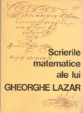 Scrierile matematice ale lui Gheorghe Lazar