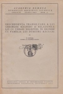 Descendenta transilvana a lui Gheorghe Magheru si relatiunile lui tarani salisteni, in deosebi cu familia lui Dumitru Racuciu