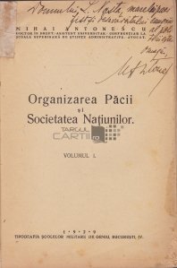 Organizarea pacii si Societatea Natiunilor