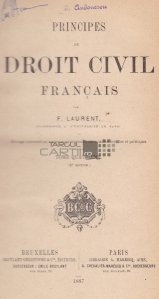 Principes de droit civil francais / Principii de drept francez