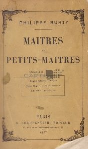 Maitres et petits-maitres / Maestri si mici maestri