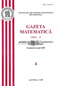 Gazeta matematica - Revista de cultura matematica pentru tineret