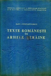 Texte romanesti in arhive straine
