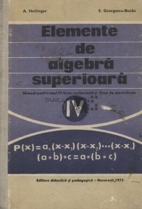 Elemente de algebra superioara
