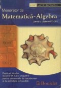 Memorator de Matematica - Algebra