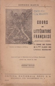 Cours de litterature francaise