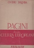 Pagini despre cultura europeana