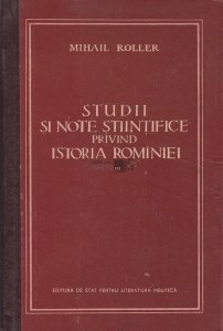 Studii si note stiintifice privind istoria Rominiei
