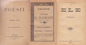 Poesii / Publicatiuni ale Librariei Ig. Haimann / Ele (gazetarie)