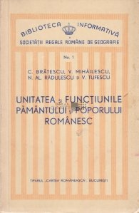 Unitatea si functiile pamantului si poporului romanesc