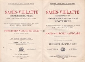 Sachs-Villate / Sachs-Villate: Dictionar enciclopedic francez-german si german-francez