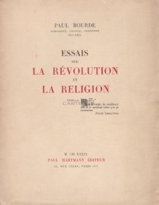 Essais sur la revolution et la religion / Eseuri despre revolutie si religie