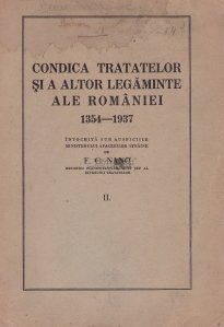 Condica tratatelor si a altor legaminte ale Romaniei