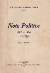 Note politice (1897-1924)