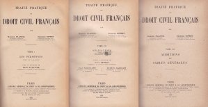 Traite pratique de droit civil francais / Tratat de drept civil francez