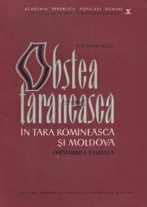 Obstea taraneasca in Tara Romaneasca si Moldova