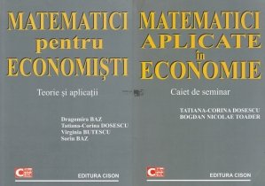Matematici pentru economisti. Matematici aplicate in economie