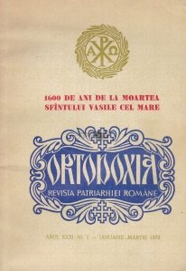 Ortodoxia. Revista Patriarhiei Romane